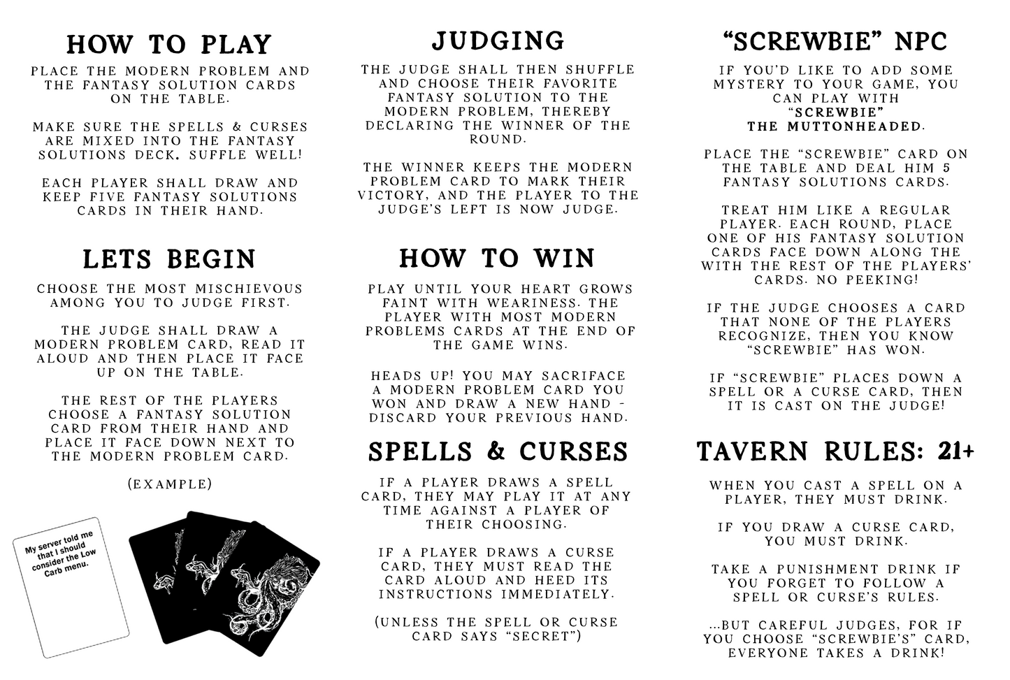 Modern Problems: Require Fantasy Solutions